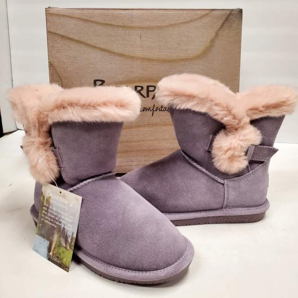 BEARPAW Youth boots, Betsey Wisteria, size 2 - New